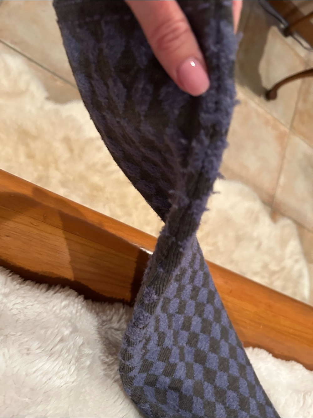 Pendleton Purple & Charcoal Diamond Pattern Sweater - Picture 4 of 6